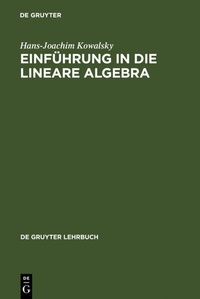 Abbildung von: Einführung in die lineare Algebra - De Gruyter