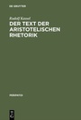 Cover: Der Text der aristotelischen Rhetorik - De Gruyter
