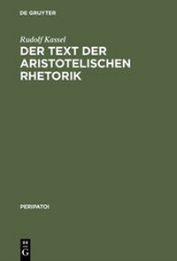 Enlarge image Cover: Der Text der aristotelischen Rhetorik - De Gruyter