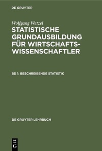 Abbildung von: Beschreibende Statistik - De Gruyter
