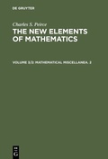 Cover: Mathematical Miscellanea. 2 - De Gruyter