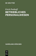 Cover: Betriebliches Personalwesen - De Gruyter