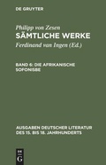 Cover: Die afrikanische Sofonisbe - De Gruyter