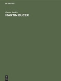 Cover: Martin Bucer - De Gruyter