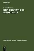 Cover: Der Begriff des Empirismus - De Gruyter