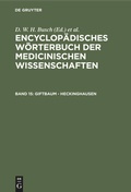 Cover: Giftbaum - Heckinghausen - De Gruyter