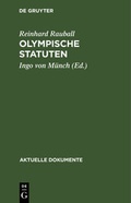 Cover: Olympische Statuten - De Gruyter