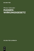 Cover: Massenwirkungsgesetz - De Gruyter