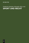 Cover: Sport und Recht - De Gruyter