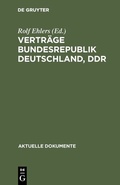 Abbildung von: Verträge Bundesrepublik Deutschland, DDR - De Gruyter
