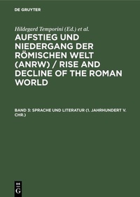 Abbildung von: Sprache und Literatur (1. Jahrhundert v. Chr.) - De Gruyter