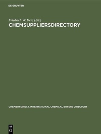 Abbildung von: ChemSUPPLIERSdirectory - De Gruyter