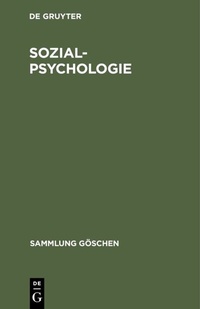 Abbildung von: Sozialpsychologie - De Gruyter