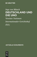 Cover: Deutschland und die UNO - De Gruyter