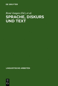 Enlarge image Cover: Sprache, Diskurs und Text - De Gruyter