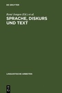 Cover: Sprache, Diskurs und Text - De Gruyter
