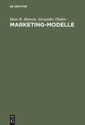 Cover: Marketing-Modelle - De Gruyter