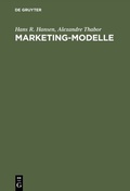Cover: Marketing-Modelle - De Gruyter