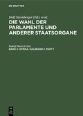 Cover: Die Wahl der Parlamente und anderer Staatsorgane / Afrika - De Gruyter
