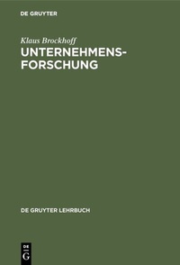 Abbildung von: Unternehmensforschung - De Gruyter
