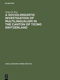 Abbildung von: A sociolinguistic investigation of multilingualism in the Canton of Ticino Switzerland - De Gruyter Mouton