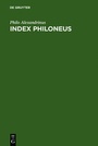 Cover: Index Philoneus - De Gruyter