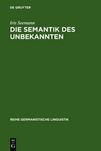 Abbildung von: Die Semantik des Unbekannten - De Gruyter