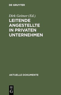 Abbildung von: Leitende Angestellte in privaten Unternehmen - De Gruyter