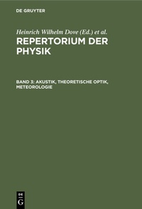 Abbildung von: Akustik, Theoretische Optik, Meteorologie - De Gruyter