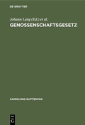 Cover: Genossenschaftsgesetz - De Gruyter