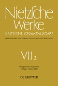 Cover: Nachgelassene Fragmente Fr&uuml;hjahr - Herbst 1884 - De Gruyter