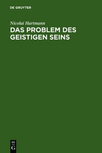 Enlarge image Cover: Das Problem des geistigen Seins - De Gruyter
