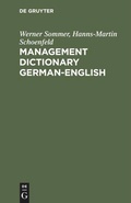 Cover: Management Dictionary German-English - De Gruyter