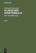 Cover: Klinisches W&ouml;rterbuch - De Gruyter