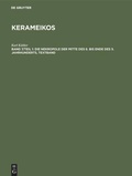 Cover: Die Nekropole der Mitte des 6. bis Ende des 5. Jahrhunderts - De Gruyter