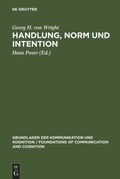 Cover: Handlung, Norm und Intention - De Gruyter