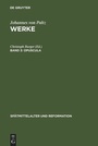 Cover: Opuscula - De Gruyter