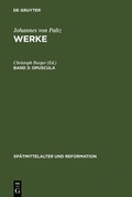 Cover: Opuscula - De Gruyter
