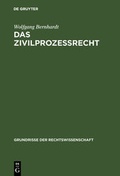 Cover: Das Zivilproze&szlig;recht - De Gruyter