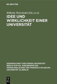 Abbildung von: Idee und Wirklichkeit einer Universität - De Gruyter