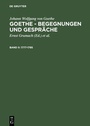 Cover: Johann Wolfgang von Goethe: Goethe - Begegnungen und Gespräche / 1777-1785 - De Gruyter
