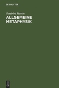 Cover: Allgemeine Metaphysik - De Gruyter