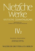 Cover: Menschliches, Allzumenschliches. Band 1, Nachgelassene Fragmente, 1876 bis Winter 1877-1878 - De Gruyter