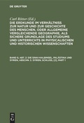 Cover: Die Sinai-Halbinsel, Pal&auml;stina und Syrien, Abschn. 3. Syrien, Schlu&szlig;, [2] - De Gruyter
