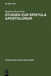 Bild: Studien zur Epistula Apostolorum - De Gruyter