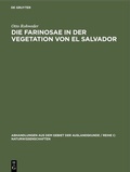 Cover: Die Farinosae in der Vegetation von El Salvador - De Gruyter