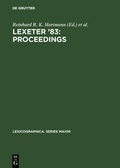 Cover: LEXeter '83: proceedings - De Gruyter Mouton