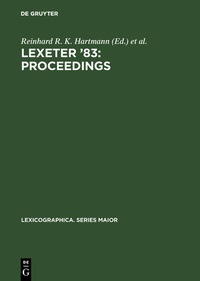 Abbildung von: LEXeter '83: proceedings - De Gruyter