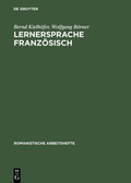 Cover: Lernersprache Franz&ouml;sisch - De Gruyter