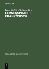 Abbildung von: Lernersprache Französisch - De Gruyter